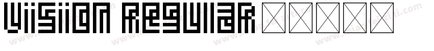 Vision Regular字体转换